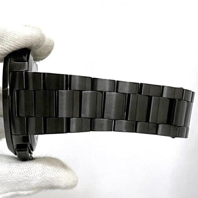 グッチ 腕時計 Ｇタイムレス f-23041 ブラック 126.2 YA126274 美品 時計 SS 中古 クオーツ 1883**** GUCCI メンズ 日付 クロノ クロノグラフ 電池式 QZ 黒文字盤 アナログ 男性 スモールセコンド 箱付き デイト 動作確認済み ブランド 本物 鑑定済み