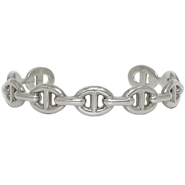 HERMES アミュレット ミニ シェーヌダンクル ブレスレット シルバー HERMES アミュレット ミニ シェーヌダンクル ブレスレット シルバー