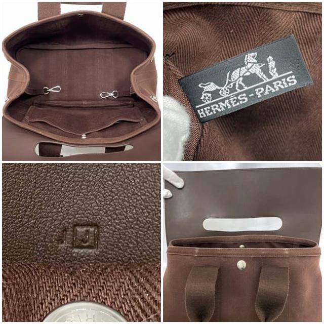 エルメス ハンドバッグ ヴァルパライソ PM f-23240 ブラウン 美品