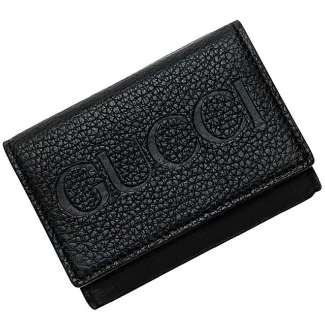 グッチ　GUCCI　折り財布　ウォレット　黒　革製　レザー　ホースビット　中古 GUCCI(グッチ) サイズ:- オフザグリット二つ折り 財布ウォレット