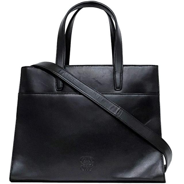 ロエベ 2WAY レザーバッグ アナグラム ロエベ アナグラム ビジネス