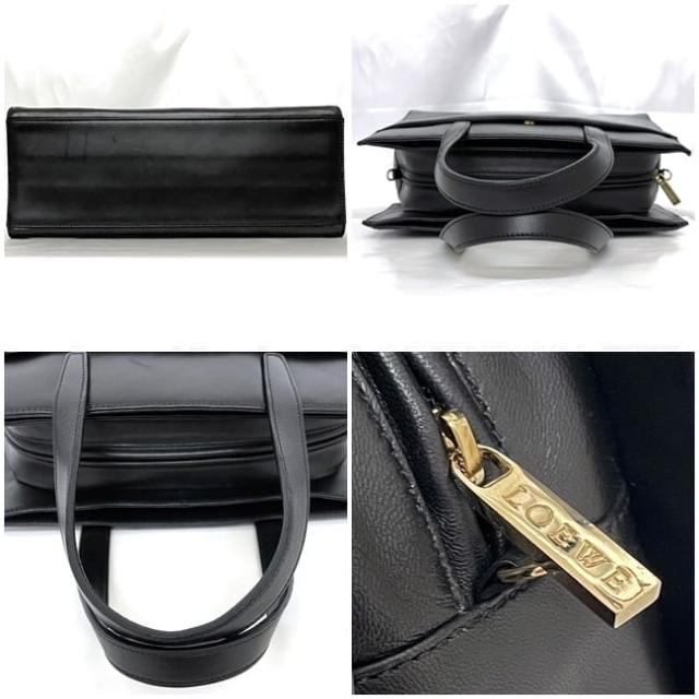 未使用に近い✨ロエベ　2wayバッグ　レザー　ブラック　黒 中古・古着通販】LOEWE (ロエベ) 2WAYバッグ ブラック｜ブランド・古着