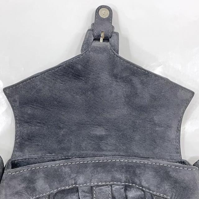 希少 美品 ロエベ パリコレモデル グレー スエード ショルダーバッグ スタッズ ロエベ スタッズ ショルダーバッグ 美品 希少 美品 ロエベ パリコレ