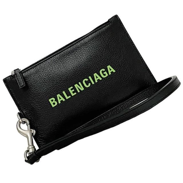 BALENCIAGA】 バレンシアガ レザー カードホルダー＆ポーチ ストラップ