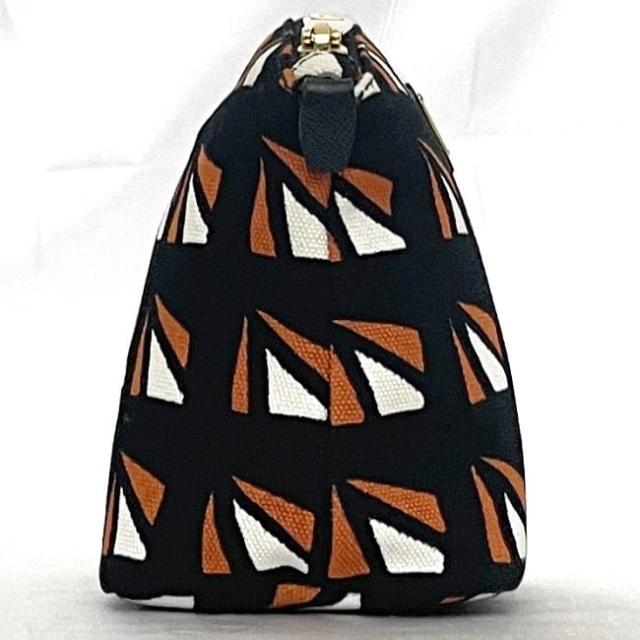 プラダ ポーチ ec-23542 ブラック オレンジ 1N1758 美品 キャンバス