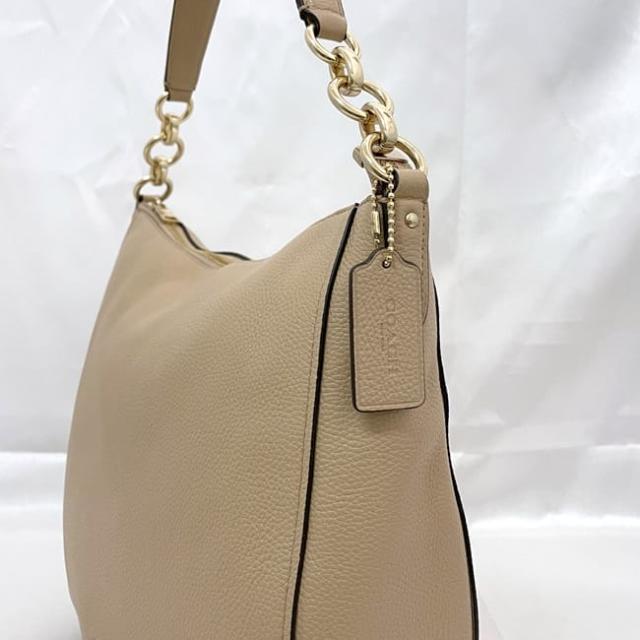 COACH ベージュ ビジネスバッグ コーチ 2way バッグ ec-23568 ベージュ 58036 美品 レザー 中古 COACH