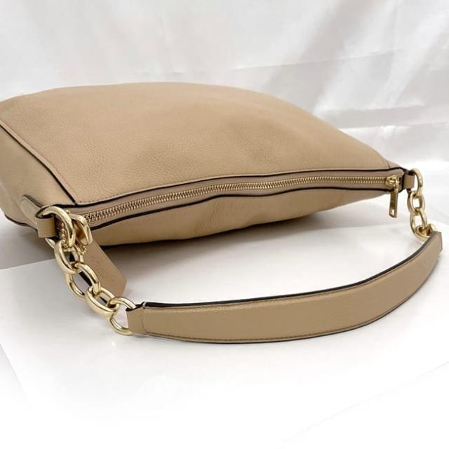 コーチ ２way バッグ ec-23568 ベージュ 58036 美品 レザー 中古 COACH クロスボディ 肩掛け セミショルダー 定番 人気 鞄 革 女性 レディース 通勤 通学 仕事 学校 ビジネス シンプル お洒落 エレガント 無地 ワンポイント 高級感 上品 ブランド 本物 鑑定済み コーチ 2way バッグ ec-23568 ベージュ 58036 美品 レザー 中古 COACH