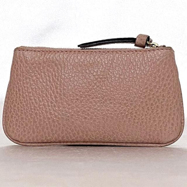 グッチ キーリング付き ケース ec-23594 ピンク 368879 美品 レザー 中古 525040 GUCCI 小銭入れ ファスナー ミニ ポーチ 財布 コンパクト ワンポイント ロゴ 定番 人気 シンプル キーリング メンズ レディース ヴィンテージ ブランド 本物 鑑定済み グッチ キーリング付き コインケース ec-23594 ピンク 368879 美品