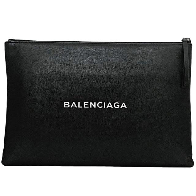 バレンシアガ クラッチバッグ ec-23610 ブラック エブリデイ 390160 美品 レザー 中古 5060 A 528147 BALENCIAGA ファスナー ワンポイント ロゴ ハンドバッグ セカンドバッグ シンプル グレインレザー 黒 メンズ レディース 定番 人気 ブランド 本物 鑑定済み
