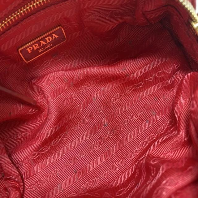 プラダ ポーチ ec-23611 レッド 1N0175 小物入れ キャンバス レザー