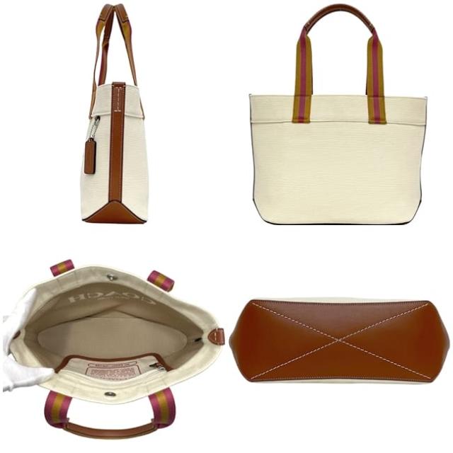 コーチ トートバッグ ec-23746 ナチュラル ベージュ ブラウン