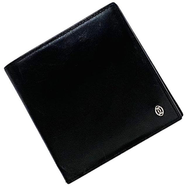 Cartier(カルティエ) 2つ折り財布 パシャ 黒 レザー
