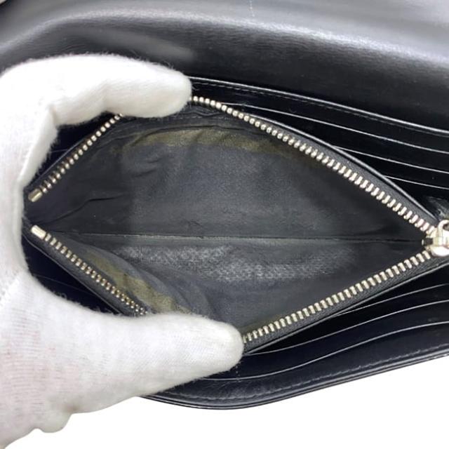 ミュウミュウ 二つ折り 長財布 ec-23768 ブラック 財布 パテント