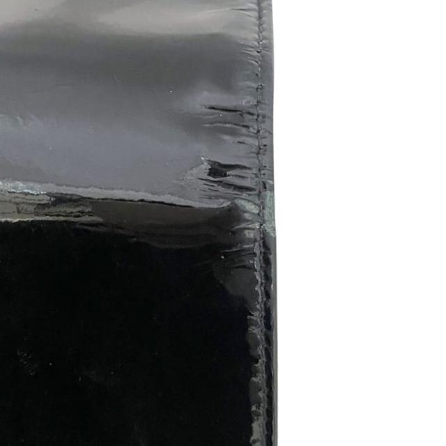 ミュウミュウ 二つ折り 長財布 ec-23768 ブラック 財布 パテント