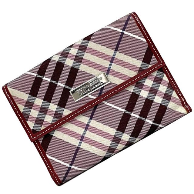 美品】Burberry チェック柄 二つ折り財布 バーバリー 二つ折り 財布