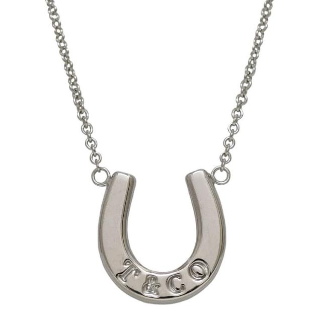 ティファニー 蹄 ネックレス ec-23833 シルバー 新品 仕上げ済み 美品 Ag 925 Sランク TIFFANY&Co. レア ロゴ 刻印 馬 ひづめ モチーフ 銀 メンズ レディース ロゴ 刻印 定番 人気 ホース 足 男女兼用 アクセサリー ジュエリー ブランド 本物 鑑定済み