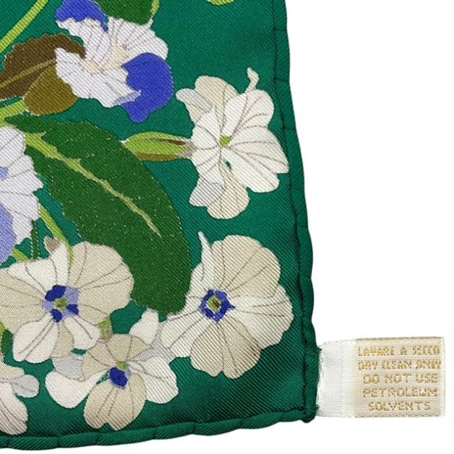 グッチ スカーフ ec-23838 グリーン ホワイト マルチカラー 大判