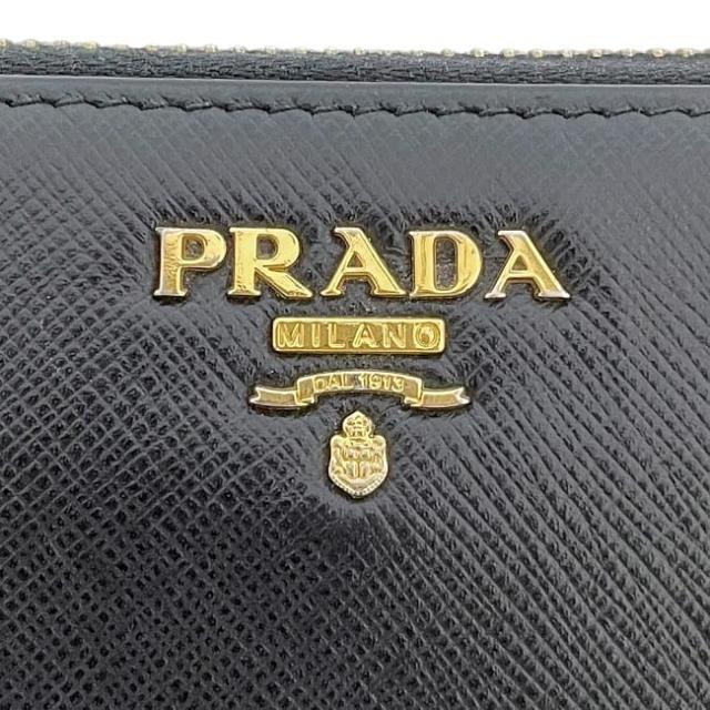 プラダ ラウンドファスナー 長財布 ec-23887 ブラック NERO 1ML506 美