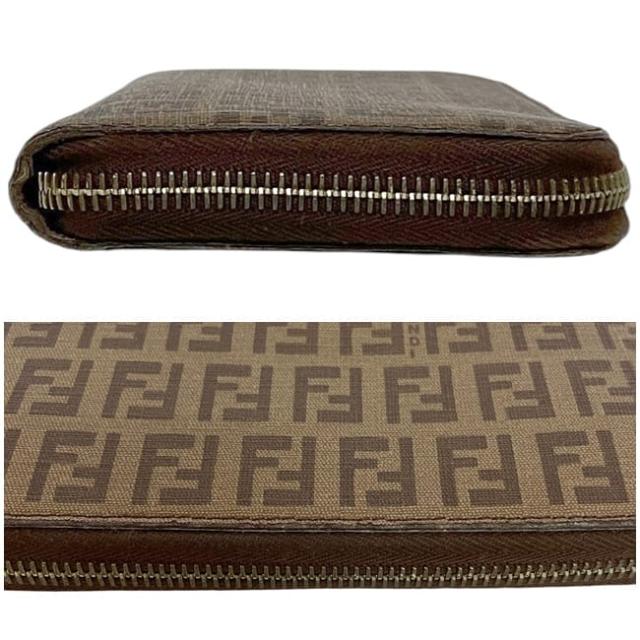 未使用 FENDI フェンディ レザー二つ折り財布　濃茶　ダークブラウン FENDI フェンディ 二つ折り財布 7M0001 AJF8 メンズ レザー ミニ財布