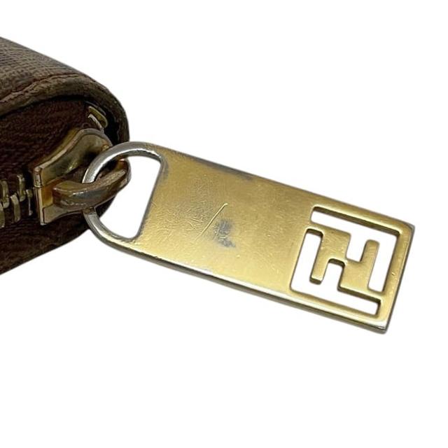 フェンディ ラウンドファスナー 長財布 ec-23909 ブラウン ズッキーノ