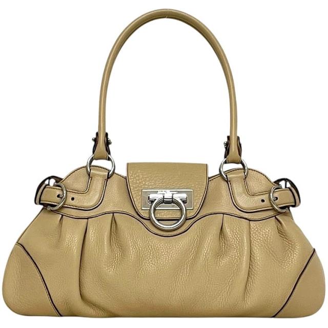 美品】Salvatore Ferragamo ベージュ ハンドバッグ ✨️美品