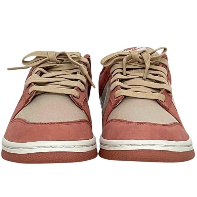 ナイキ スニーカー ナイキダンク LOW レトロ PRM ec-23959 ピンク ホワイト  FB8895-601 未使用 27.0cm キャンバス 合成皮革 Sランク NIKE メンズ 男性 アパレル 人気 定番 お洒落 シンプル 高級感 ファッション小物 白 カジュアル ブランド 本物 鑑定済み