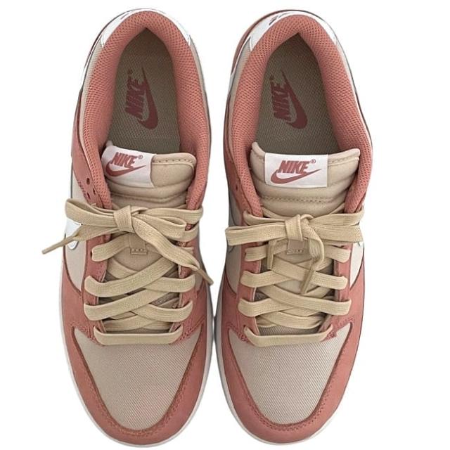 ナイキ スニーカー ナイキダンク LOW レトロ PRM ec-23959 ピンク ホワイト  FB8895-601 未使用 27.0cm キャンバス 合成皮革 Sランク NIKE メンズ 男性 アパレル 人気 定番 お洒落 シンプル 高級感 ファッション小物 白 カジュアル ブランド 本物 鑑定済み