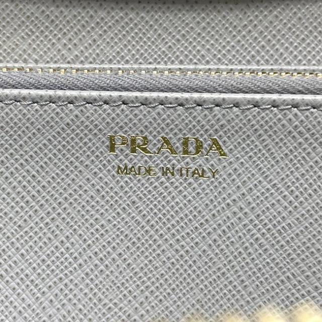 プラダ ラウンドファスナー 長財布 f-23758 グレー 1ML506 美品 財布