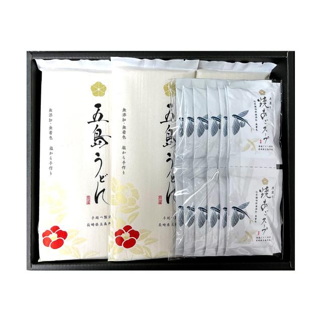 五島うどん 虎屋 あごだしつゆ付セットS　五島のトラさん NHK総合うまいっ！で紹介