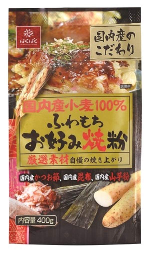 はくばく 国内産小麦 お好み焼粉 400g×12袋入の通販は 5,104円