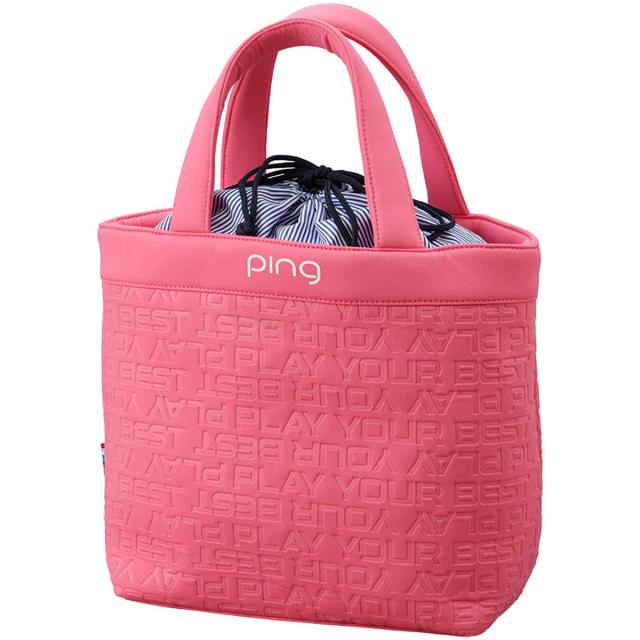 [ピン] ゴルフ ポーチ GB-L211 ラウンドトート レディース 35531-01 ピンク