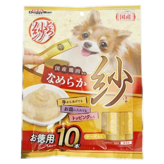 （まとめ買い）ドギーマン とろ紗 チーズ入り 14g×10本 犬用おやつ 【×12】