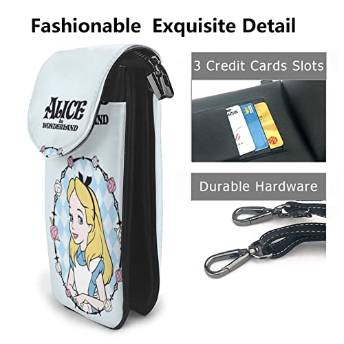 Leyioka] 不思議の国のアリス スマホポーチ ミニショルダーバッグ