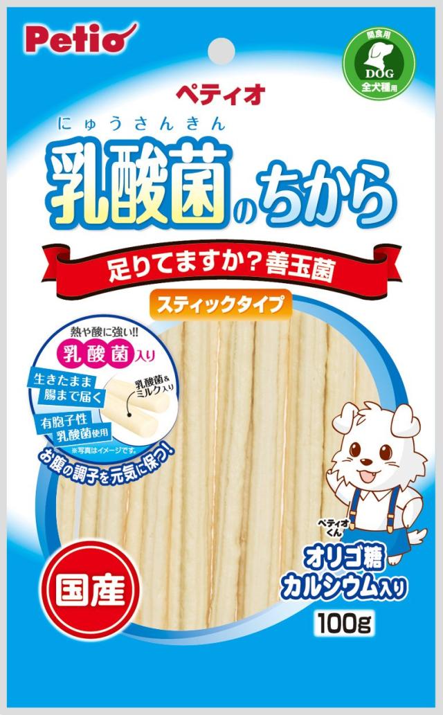 犬スナック 5812 ペティオ 乳酸菌のちから スティックタイプ 100g×15セット(1500g)