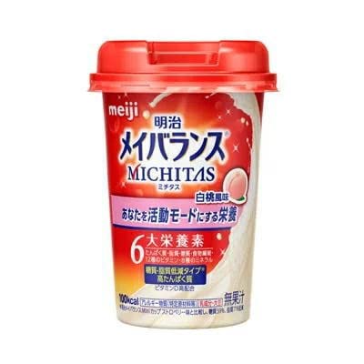 明治　メイバランス　ミチタス　MICHITASカップ　白桃風味　125ml×24の通販は