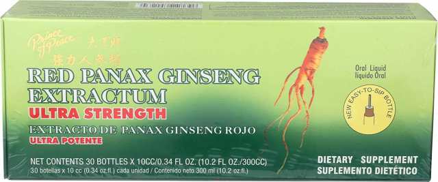 Prince of Peace Red Panax Ginseng Extractum Ultra Strength 0.34 oz Each 30