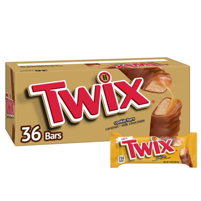 TWIX キャラメル シングル サイズ チョコレート クッキー棒キャンディ 1.79 オンス バー 36 カウント ボックス TWIX Caramelの通販は 11,864円