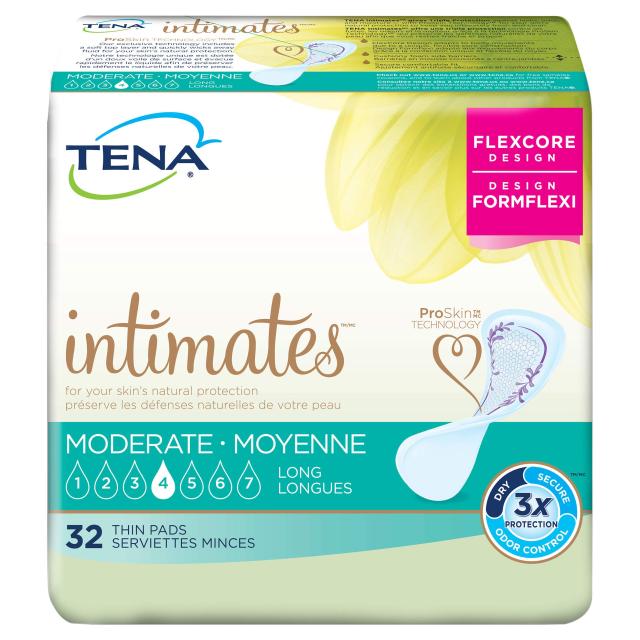 TENA Incontinence Pads for Women Moderate Thin Long 32 Count by TENAの通販は