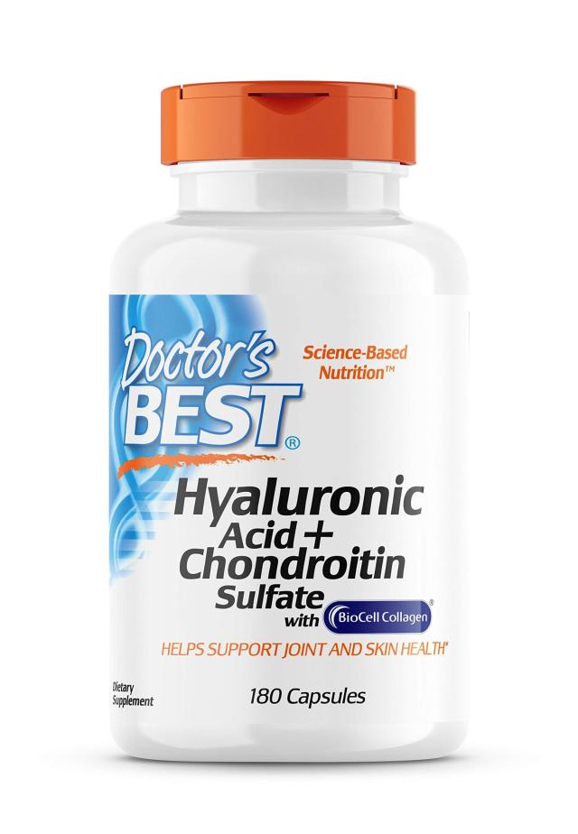 海外直送品 Doctors Best Best Hyaluronic Acid with Chondroitin Sulfate 180 caps