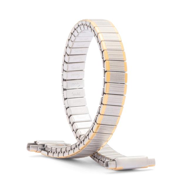 Speidel レディース Twist-O-Flex 拡張交換用時計バンド ゴールドトーン ストレートエンド 10~14mm Straight End