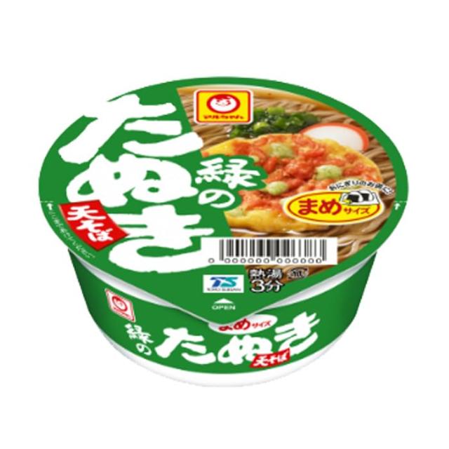 東洋水産 マルちゃん 緑のまめたぬき天そば (西向け)1箱12食の通販は 5,473円