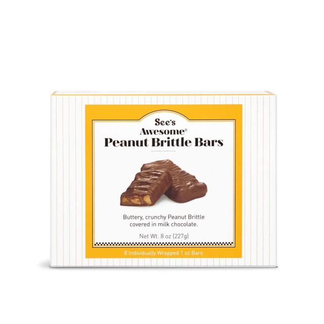 Sees(シーズ) オーサム ピーナッツブリトゥル スナックバー2箱 Sees Awesome Peanut Brittle Bar 2 Boxe
