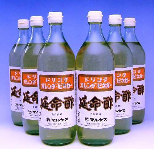 マルヤス みかんのお酢 延命酢 ドリンク オレンヂ・ビネガー 900ml 1ケース(6本)