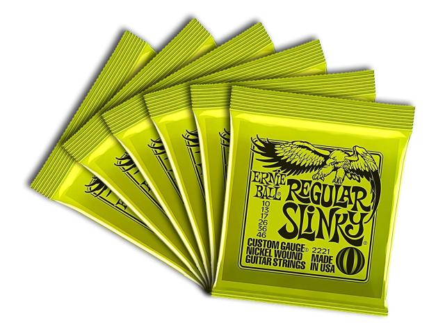 ERNIE BALL 2221/Regular Slinky×6SET エレキギター弦の通販は 6,617円