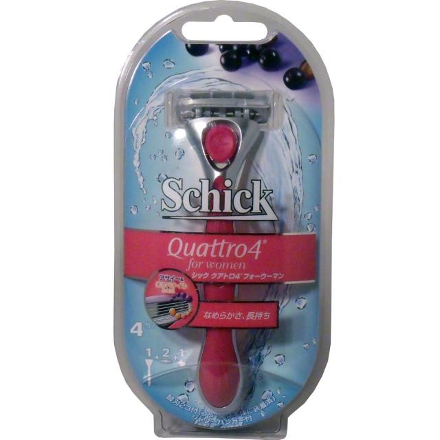 シック　クアトロ４　フォーウーマン　ホルダー　＋　替刃２個付　ＱＦＷ−０４０Ｎ ×8個セットの通販は