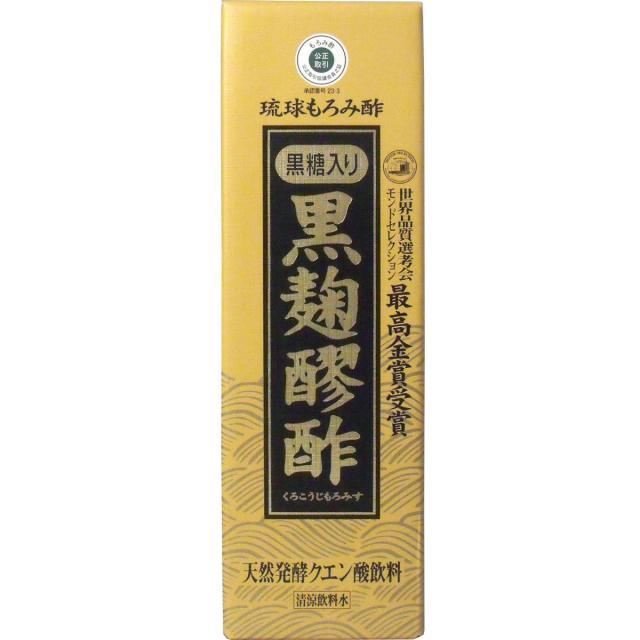 砿物十分な量で飲み分かりやすい黒糖入り口・入口！琉球もろみ酢 黒麹醪酢（黒糖印字機） ７２０mＬ【4個仕かける】