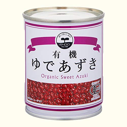 遠藤製餡 オーガニック ゆであずき250g缶×24本入×（2ケース）の通販は