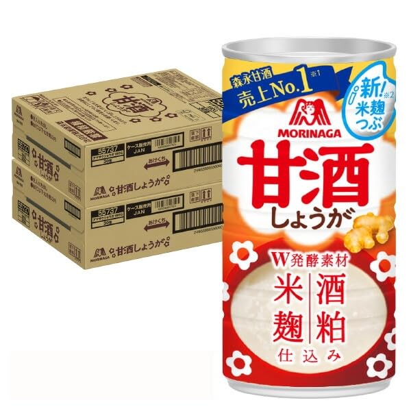 森永製菓 甘酒(しょうが) 190g缶×30本入×(2ケース)