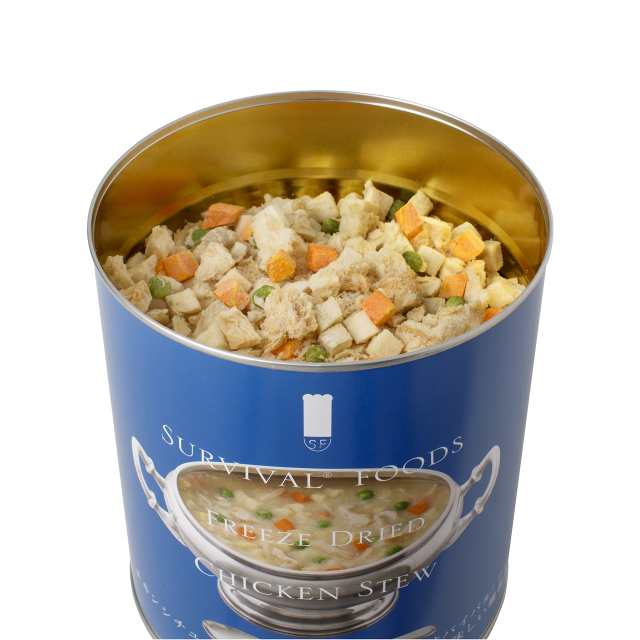 25年保存可能　【サバイバルフーズ】　小缶 チキンシチューx2缶（2缶セット・5食相当）　＜Seishop＞ (#2&Half（小缶）)