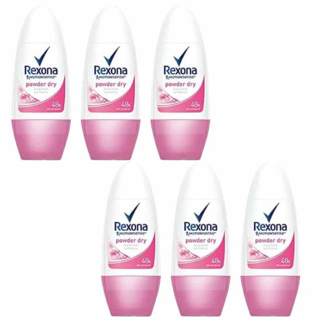 レクソーナ デオドラント ワキ用 ロールオン ウーメン パウダー 50ml×6個セット Rexona